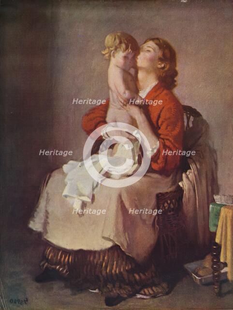 'Lady Orpen and Child', 1935. Artist: William Newenham Montague Orpen.