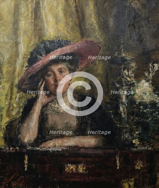 Lady Phillips, 1909. Creator: Mancini, Antonio (1852-1930).