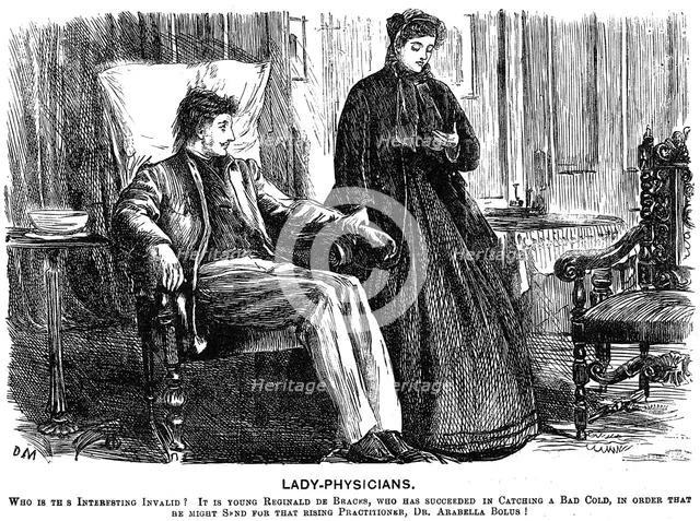 'Lady Physicians', 1865. Creator: George du Maurier.