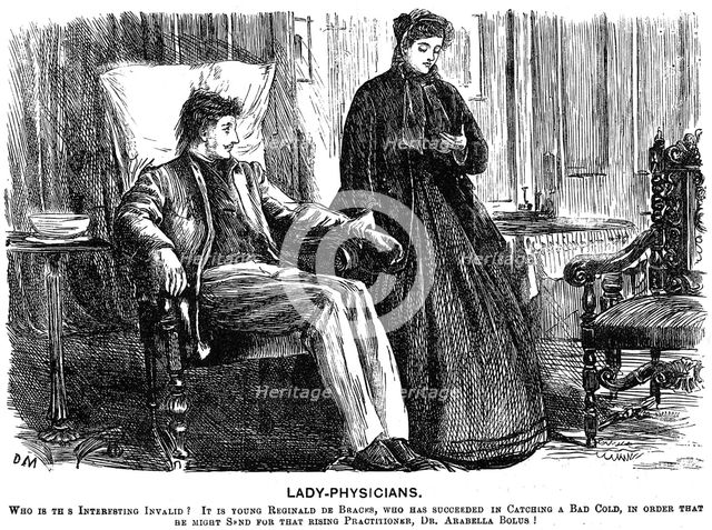 'Lady Physicians', 1865. Creator: George du Maurier.