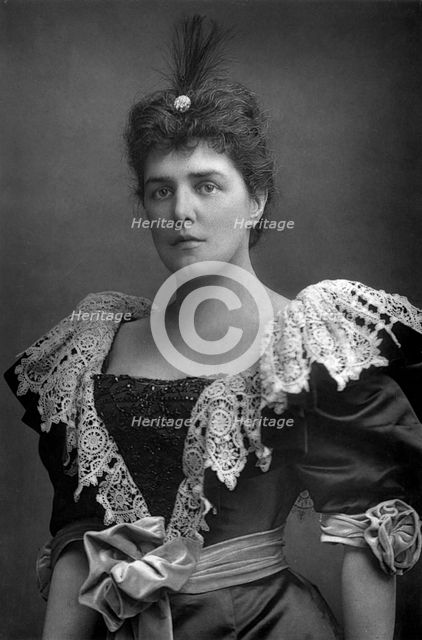 Lady Randolph Churchill (1854-1921), American society beauty, 1893.Artist: W&D Downey