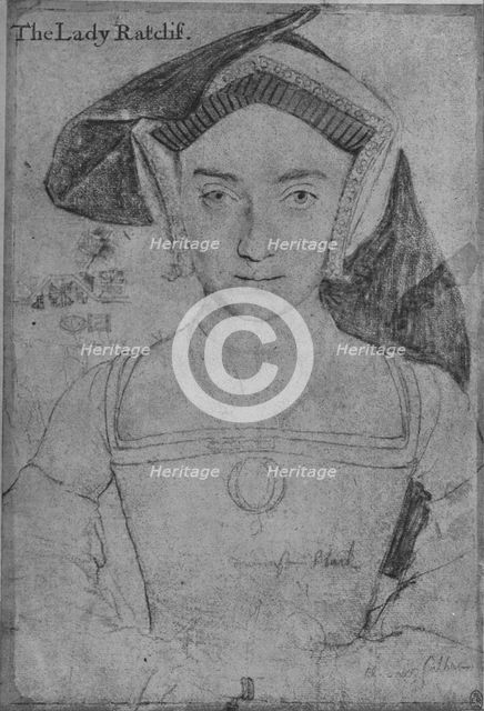 'Lady Ratcliffe', c1532-1543 (1945). Artist: Hans Holbein the Younger.