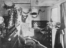 Lady Roberts's cabin on the Dunnottar Castle, 1900