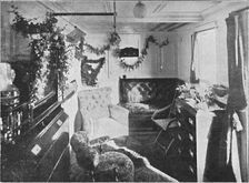 Lady Roberts's cabin on the Dunnottar Castle, 1900