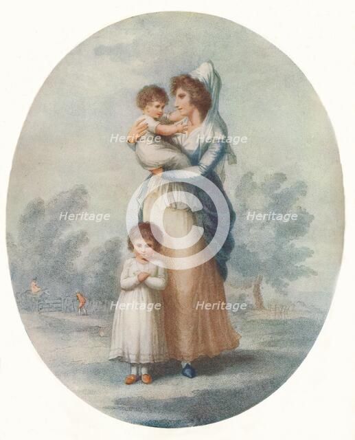 'Lady Rushout and Children', c1795. Artist: Charles Knight.