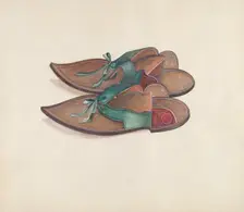 Lady's Overshoes, c. 1936. Creator: Ella Josephine Sterling