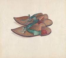 Lady's Overshoes, c. 1936. Creator: Ella Josephine Sterling