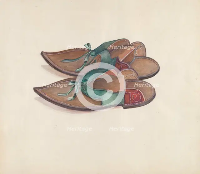 Lady's Overshoes, c. 1936. Creator: Ella Josephine Sterling.