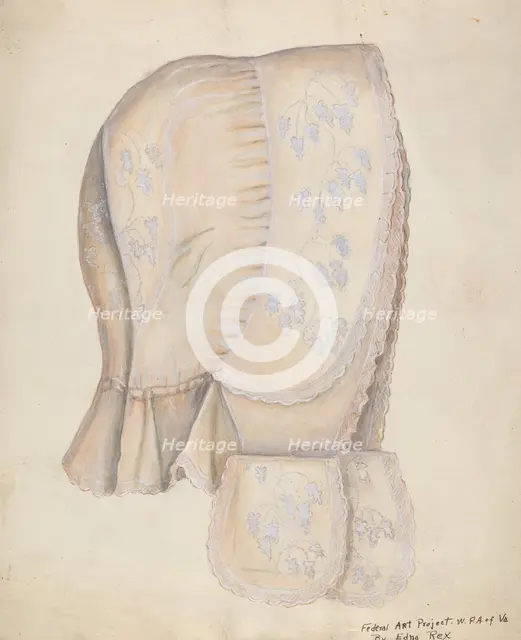 Lady's Cap, c. 1937. Creator: Edna C. Rex.