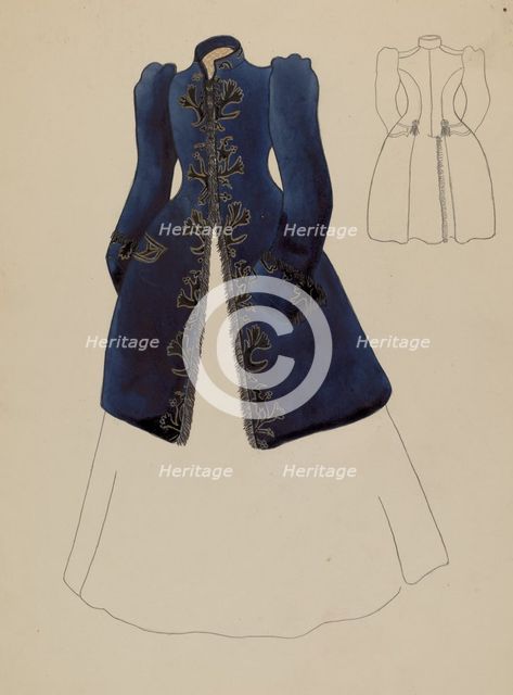 Lady's Coat, c. 1936. Creator: Charles Criswell.