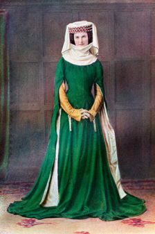 Lady's dress, 14th century, (1910)