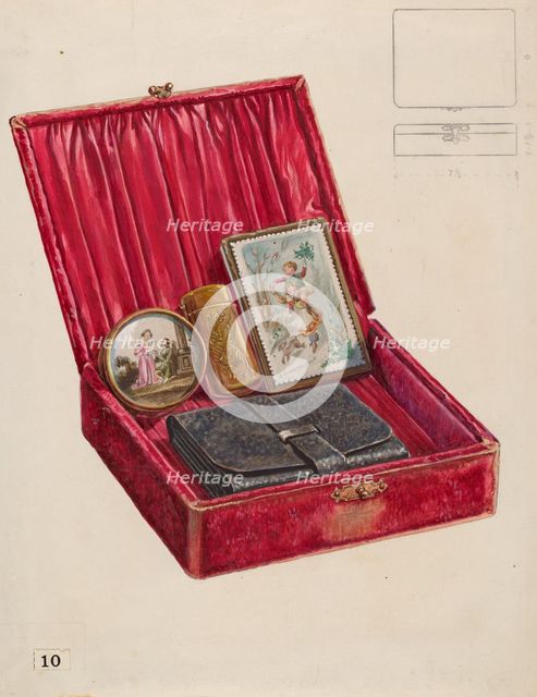 Lady's Dressing Case, c. 1936. Creator: Thomas Holloway.