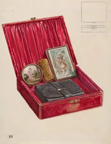 Lady's Dressing Case, c. 1936. Creator: Thomas Holloway