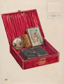 Lady's Dressing Case, c. 1936. Creator: Thomas Holloway