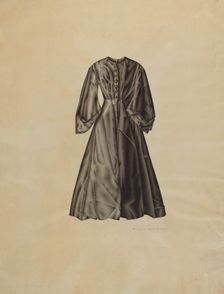 Lady's Evening Coat, 1935/1942. Creator: Florence Grant Brown