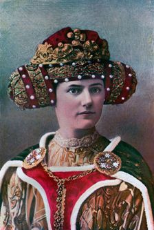 Lady's headdress, 14th century, (1910)