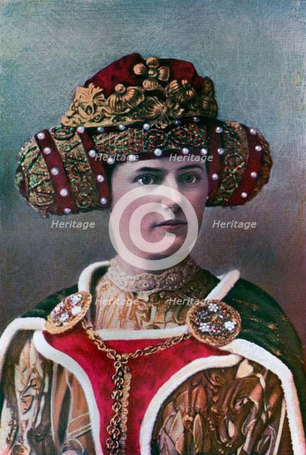 Lady's headdress, 14th century, (1910). Artist: Unknown