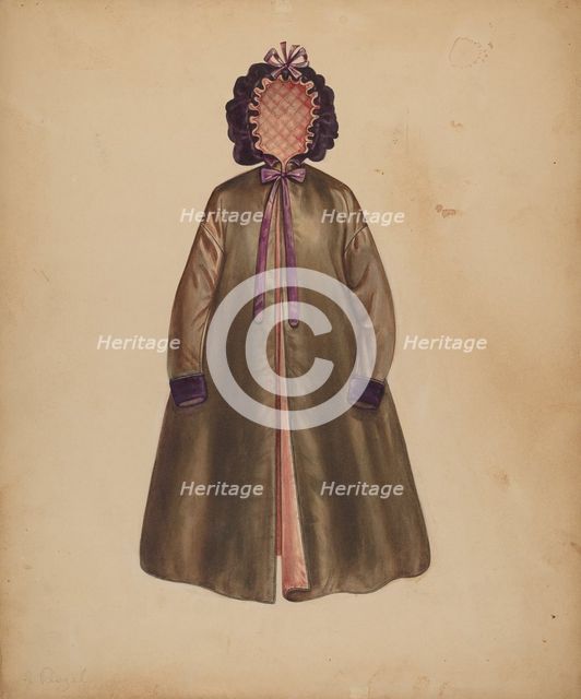 Lady's Pelisse, c. 1937. Creator: Jean Peszel.
