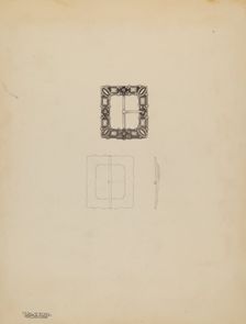 Lady's Shoe Buckle, 1935/1942. Creator: Kalamian Walton