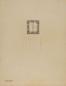 Lady's Shoe Buckle, c. 1937. Creator: Kalamian Walton
