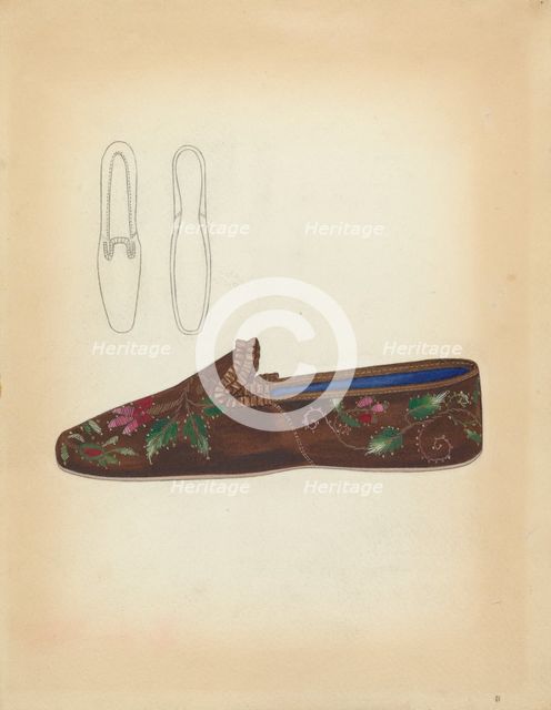 Lady's Slipper, 1935/1942. Creator: Esther Hansen.