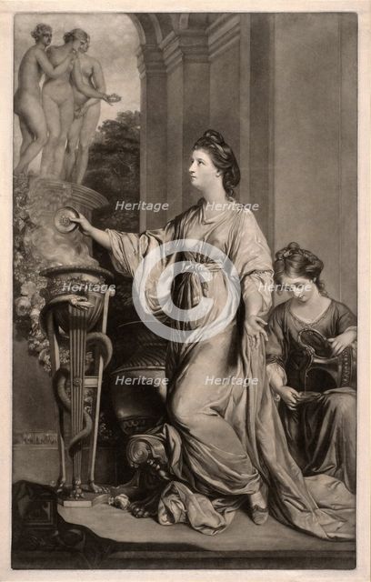 Lady Sarah Bunbury, 1766. Creator: Edward Fisher.