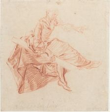 Lady Seated on a See-Saw. Creator: Nicolas Lancret