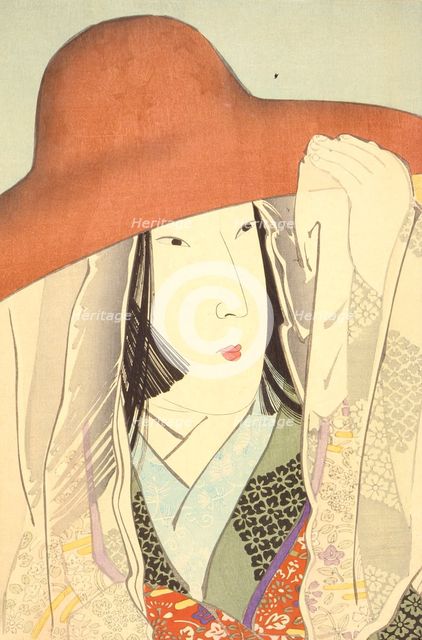 Lady Sei Shonagon (image 2 of 3), 1896. Creator: Kobayashi Kiyochika.