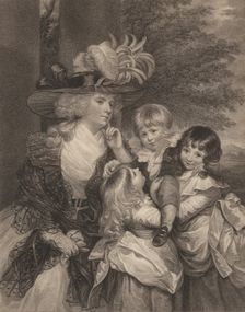 Lady Smith and her Children, March 15, 1789. Creator: Francesco Bartolozzi
