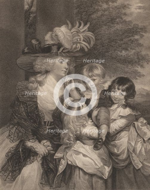 Lady Smith and her Children, March 15, 1789. Creator: Francesco Bartolozzi.