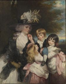 Lady Smith (Charlotte Delaval) and Her Children (George Henry, Louisa, and Charlotte), 1787. Creator: Sir Joshua Reynolds