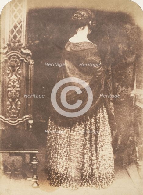 Lady, Standing, 1843-47. Creators: David Octavius Hill, Robert Adamson, Hill & Adamson.