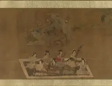Lady Su Hui and Her Verse Puzzle, 16th century. Creator: In the style of Qiu Ying (Chinese, ca. 1495-1552)