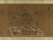 Lady Su Hui and Her Verse Puzzle, 16th century. Creator: In the style of Qiu Ying (Chinese, ca. 1495-1552)
