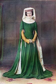 Lady's dress, 14th century, (1910)