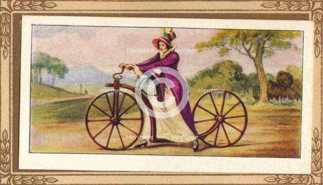 'Lady's Pedestrian Hobby-Horse', 1819, (1939). Artist: Unknown.