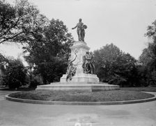 Lafayette monument, between 1880 and 1897. Creator: William H. Jackson
