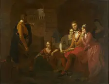 Lafayette in Prison at Olmütz, 1850. Artist: Matteson, Tompkins Harrison (1813-1884)