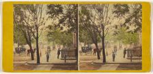 Lafayette Place, from Great Jones St. New York., 1864-1866. Creator: E. & H.T. Anthony