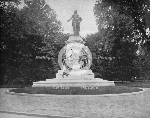 'Lafayette Statue, Washington, D.C.', c1897. Creator: Unknown.