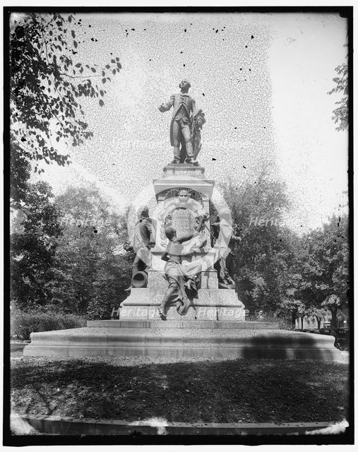 LaFayette Statue, between 1910 and 1920. Creator: Harris & Ewing.