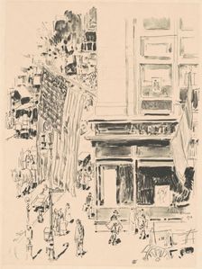 Lafayette Street, 1918. Creator: Frederick Childe Hassam