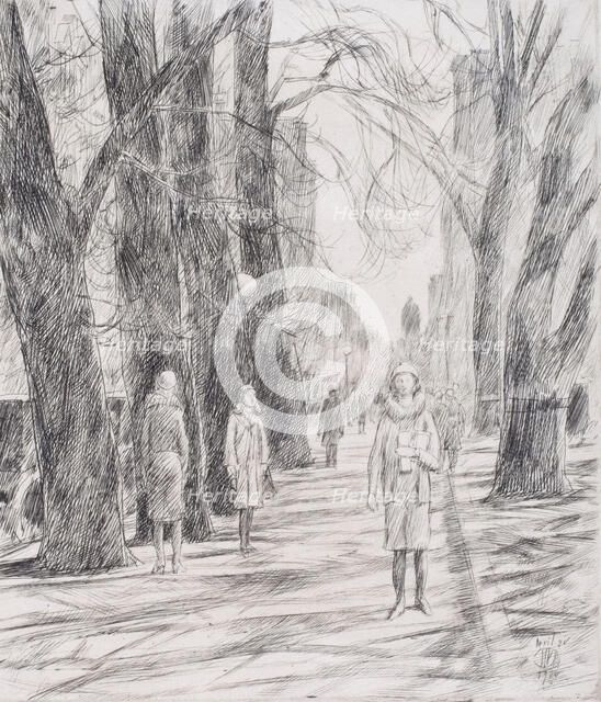 Lafayette Square, Washington, 1926. Creator: Frederick Childe Hassam.