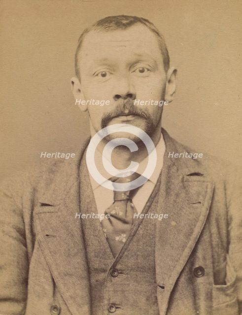 Lagane (ou Lagasse). Lucien, Pierre. 35 ans. 22/2/94., 1894. Creator: Alphonse Bertillon.
