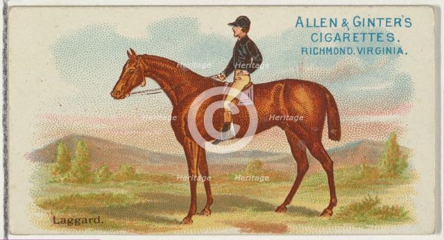 Laggard, from The World's Racers series (N32) for Allen & Ginter Cigarettes, 1888. Creator: Allen & Ginter.