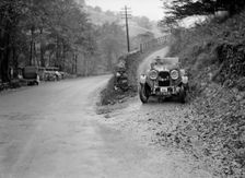 Lagonda of JS Hathaway competing in the MCC Sporting Trial, 1930. Artist: Bill Brunell