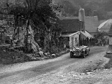 Lagonda of Lord de Clifford competing in the MCC Sporting Trial, Litton Slack, Derbyshire, 1930. Artist: Bill Brunell