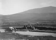 Lagonda open 2-seater of WH Oates competing in the Scottish Light Car Trial, 1922. Artist: Bill Brunell