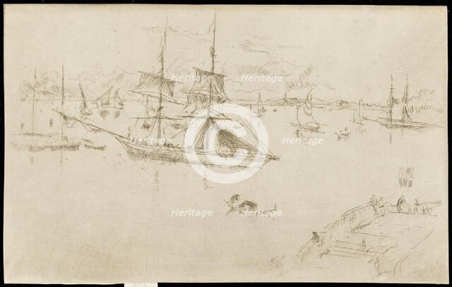 Lagoon-Noon, 1879-1880. Creator: James Abbott McNeill Whistler.