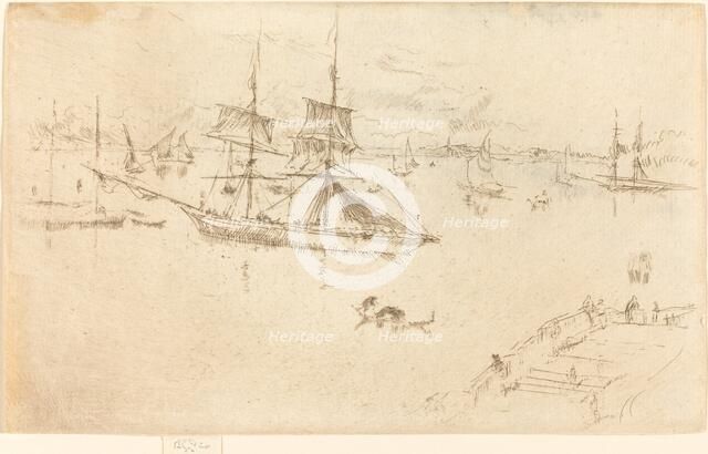 Lagoon: Noon, 1879/1880. Creator: James Abbott McNeill Whistler.